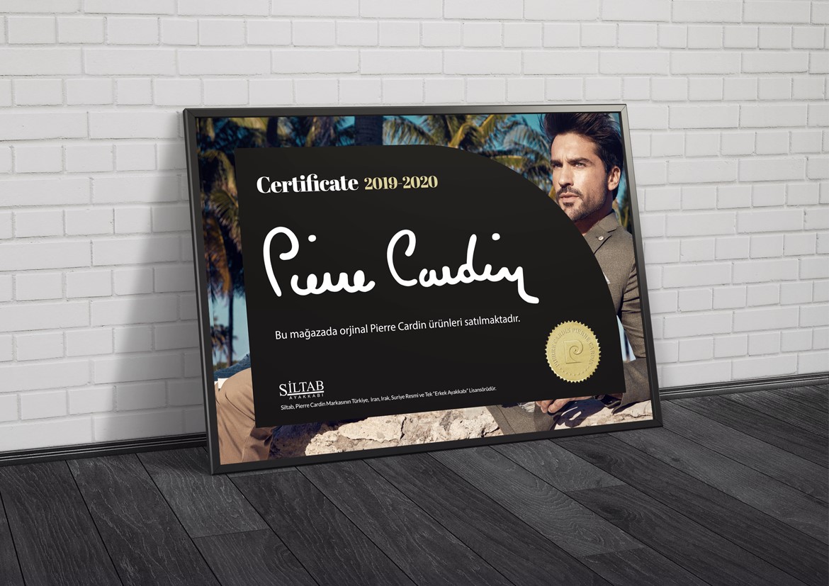 PIERRE CARDIN CERTIFICATE